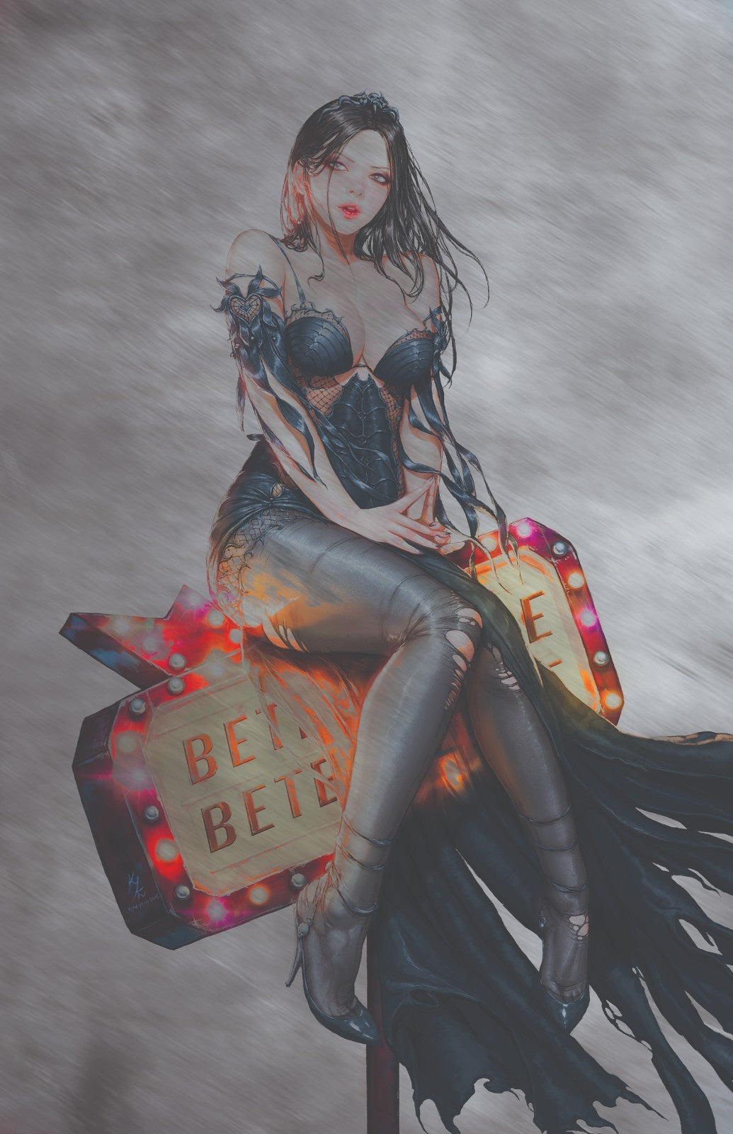 ARTBOOK - BEETLEJUICE KYUYONG EOM COVER A METAL MEGACON 2025 KNIGHT OF COMICS EXCLUSIVE